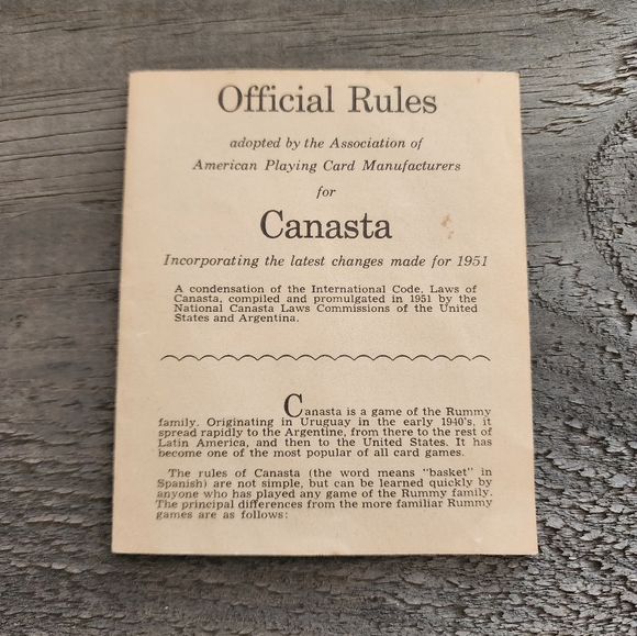 Vintage 1951 Canasta playing cards in original box - Picture 6 of 10